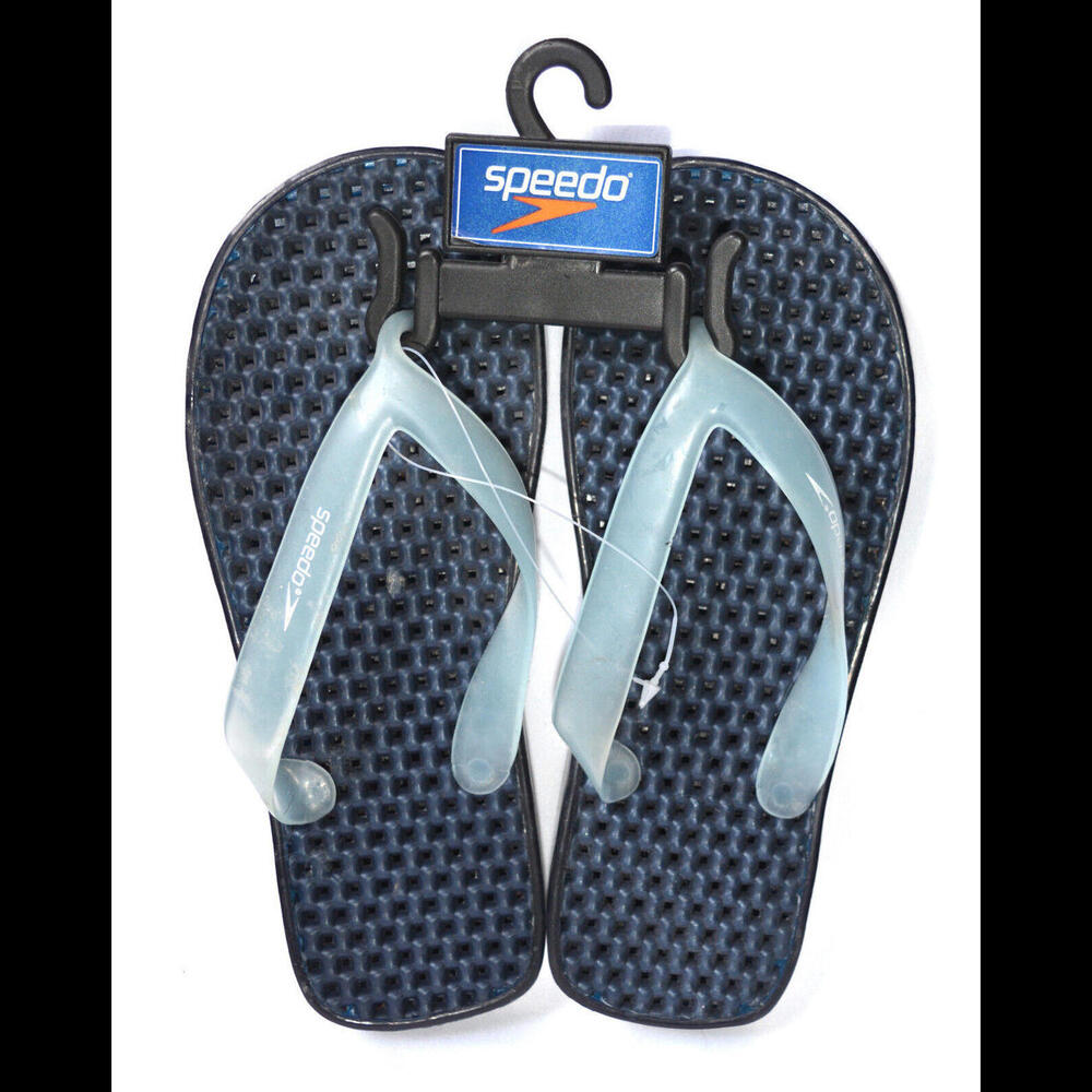 NWT Speedo Navy Cool Flip Flop Kids Comfort Thong Sandals Shoes Size Kid L / W 6